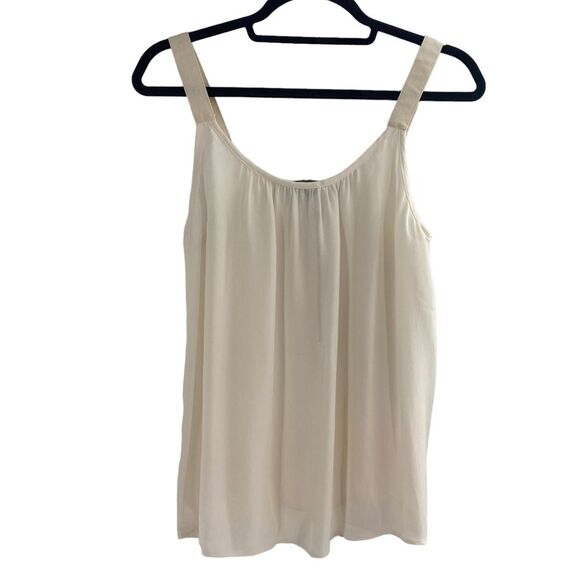 A.L.C Size XS 100% Silk Camisole Tank Off White Relaxed Fit Coastal Minimalist - Picture 6 of 8